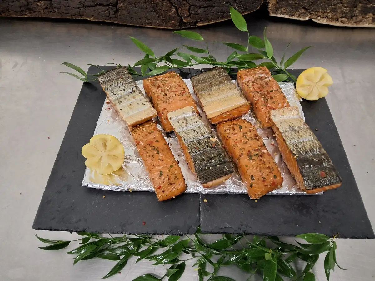 Pavé de saumon fumé provançale